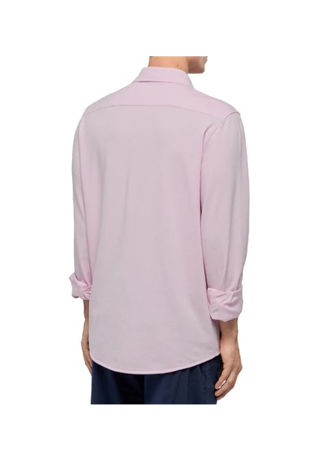 Camicia Mc2 Saint Barth Amalfi uomo AMALFI01312H Rosa jersey piquet tinta unita regolare MC2 SAINT BARTH | Camicie | AMALFI01312H21
